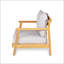 Ensemble de conversation pour patio en bois d'acacia