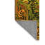 Tapis floral jaune / vert / brun en polyester tissé à la machine Floral-1653084018
