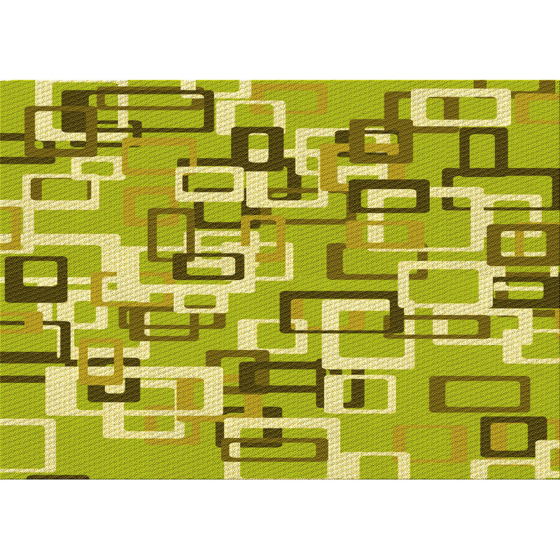 Geometric Indoor Rug, Rectangle 2' x 3'