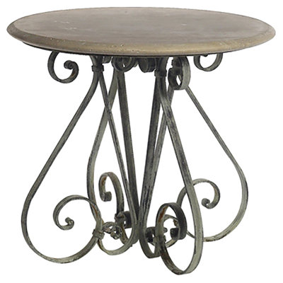 French Abstract End Table