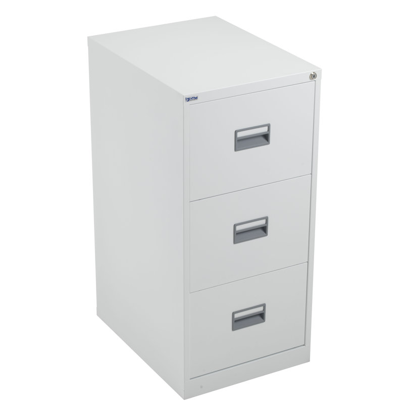 46.5cm Wide 3 -Drawer Steel File Cabinet, White