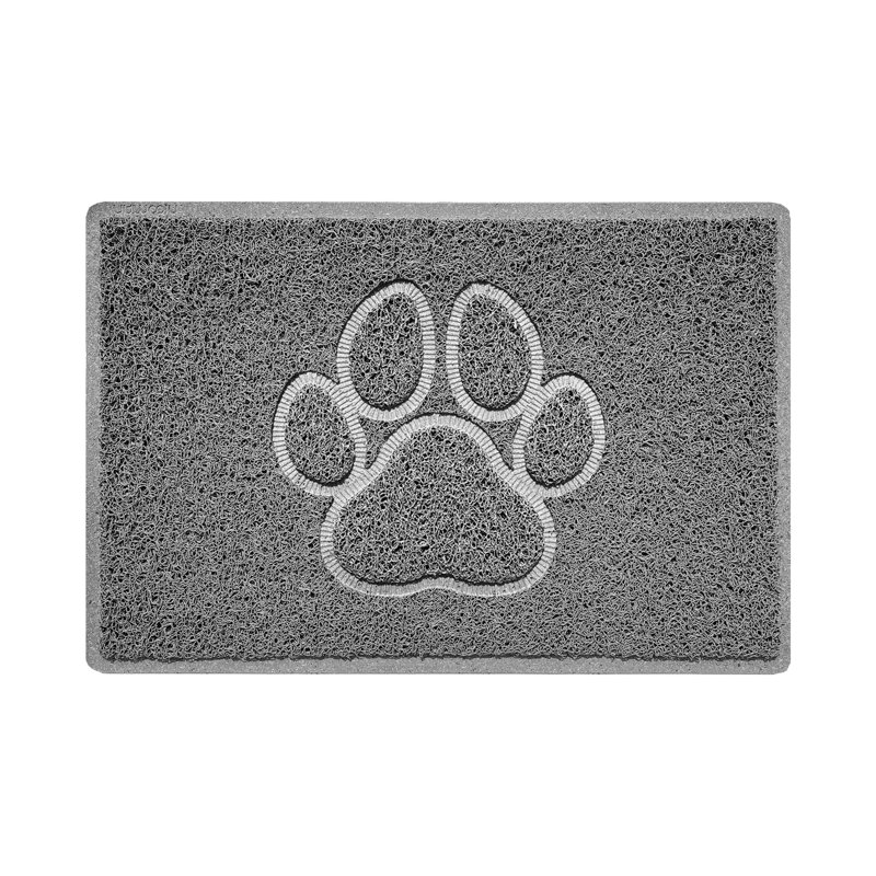 Non-Slip No Pattern Doormat, Grey, 40cm W x 60cm L