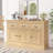 Ivison 47.4'' Wide Modern Sideboard Buffet with Adjustable Shelves, 3 Drawers