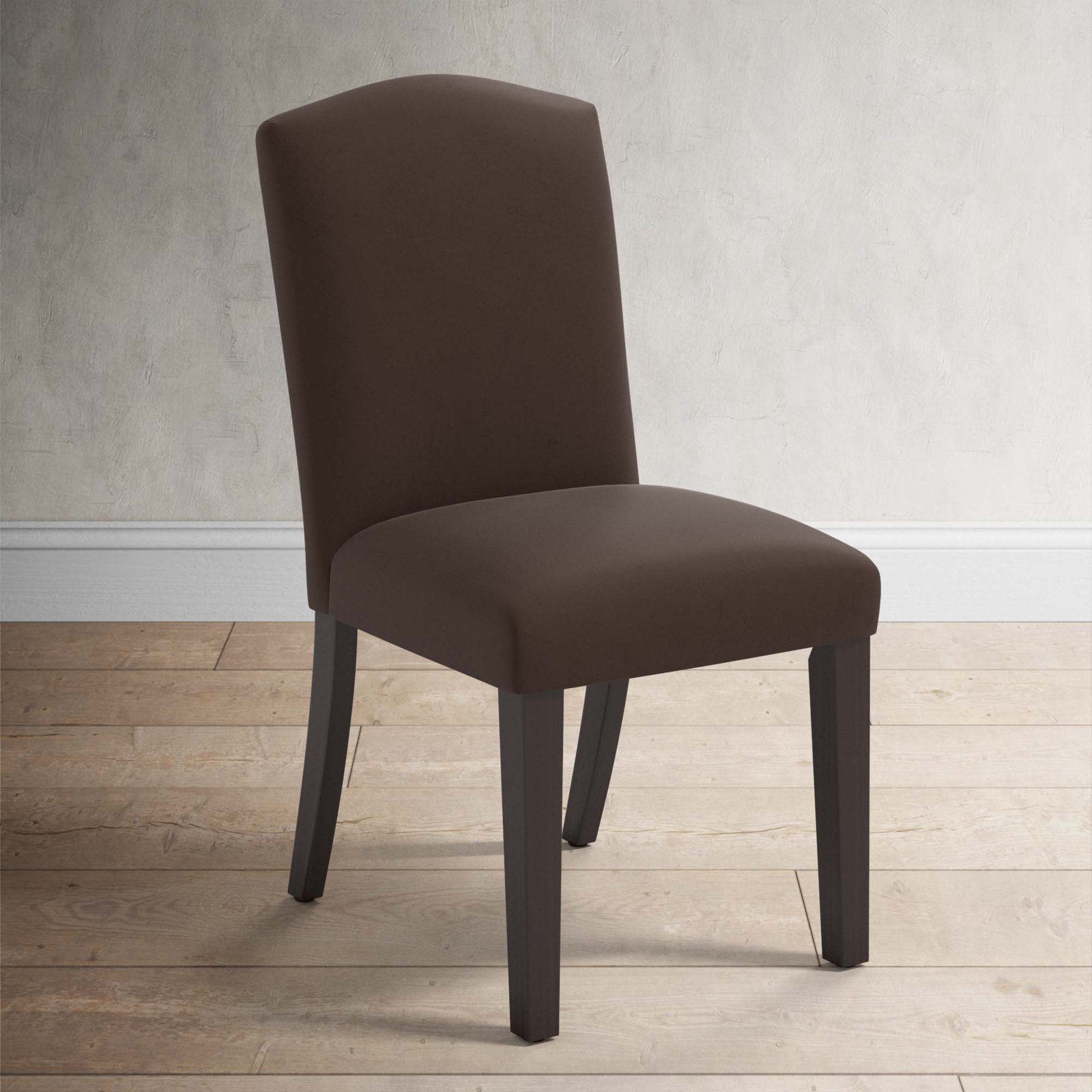 Estrela Dining Chair, Classic Chocolate Velvet, Espresso