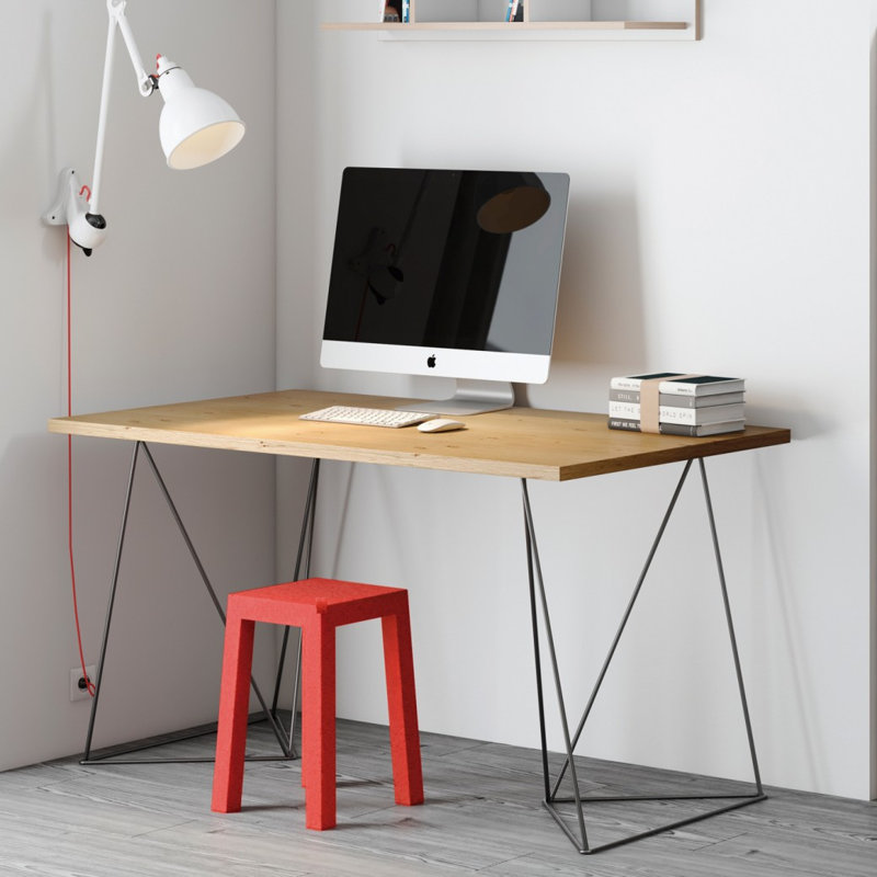 Cuyuna Writing Desk, Black, Oak