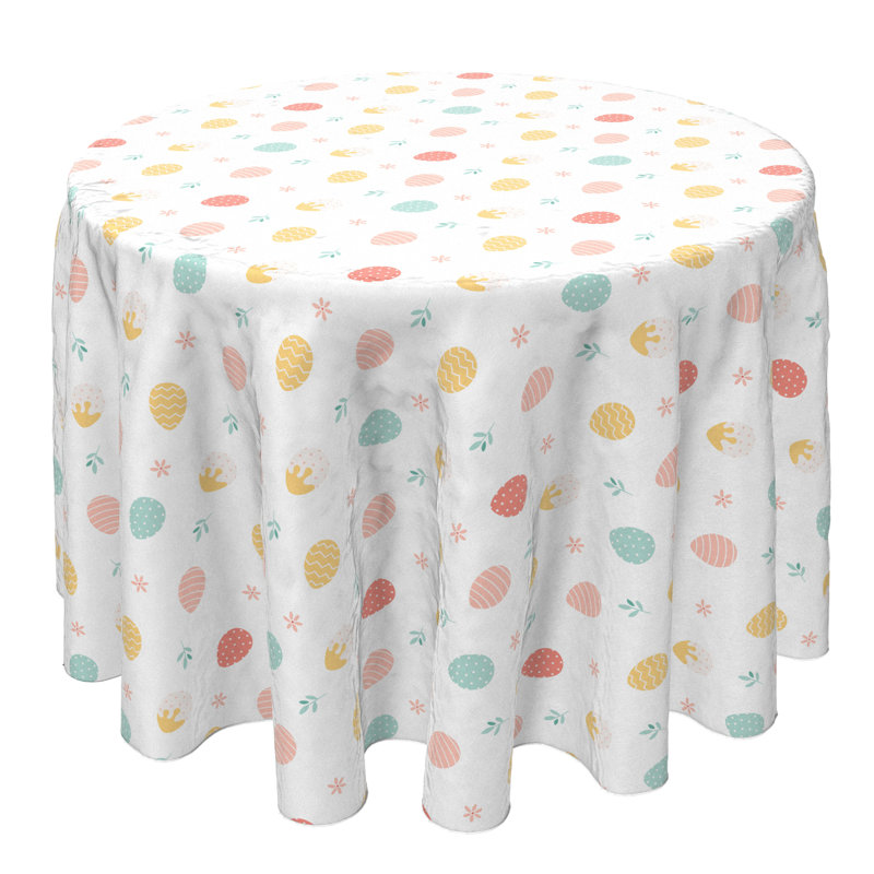 Round Cotton Twill Tablecloth