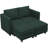 Vevey 5-Piece 59'' Wide Corduroy Sectional Storage Couch Modular Sofa Bed Small Sofa Sleeper For Apartment Livingroom Bedroom-1135844742
