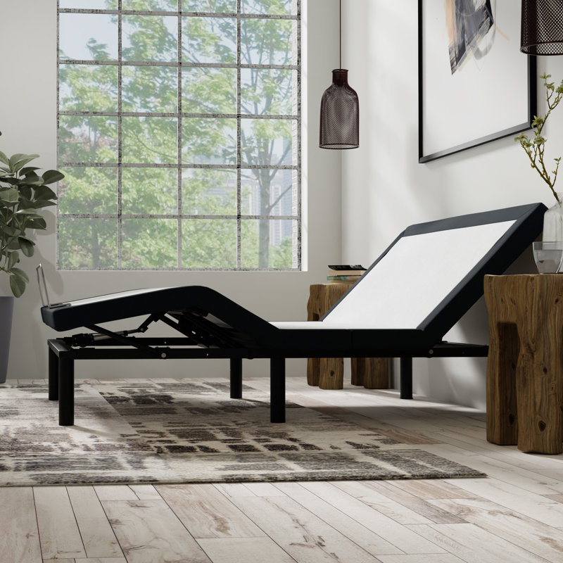 Adjustable Full Bed With Massage And Ports, Led Night Lighting - Zero Base Dual Feature, Chargers, ,