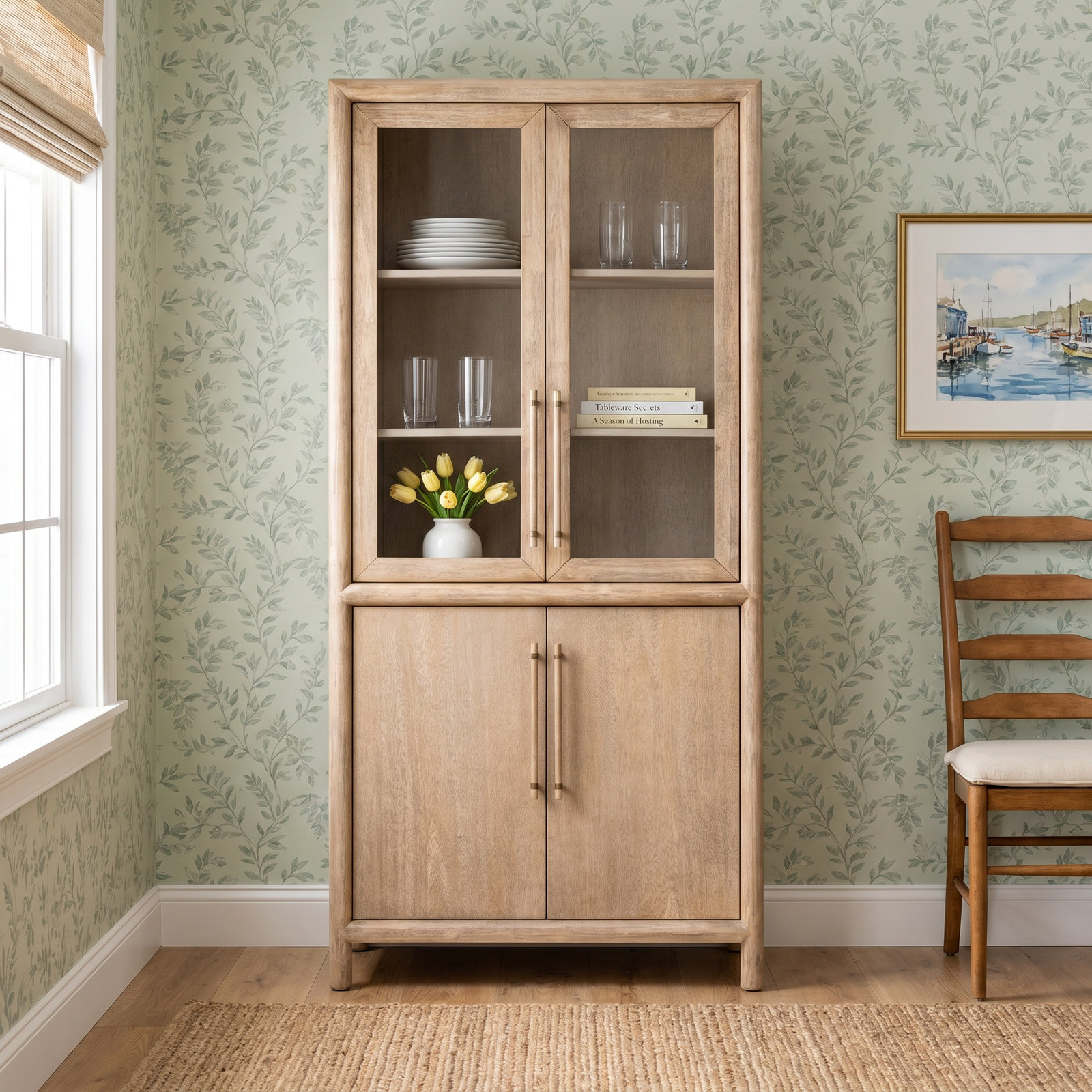 Colleen Acacia Accent Cabinet