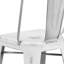 Commercial Grade Distressed Metal Indoor-Outdoor Counter Height Stool with Back-331454705-331454707