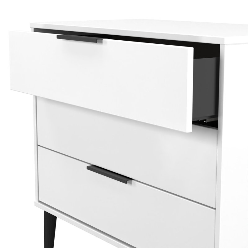 TULSA Piece Bedroom Set, White Ash