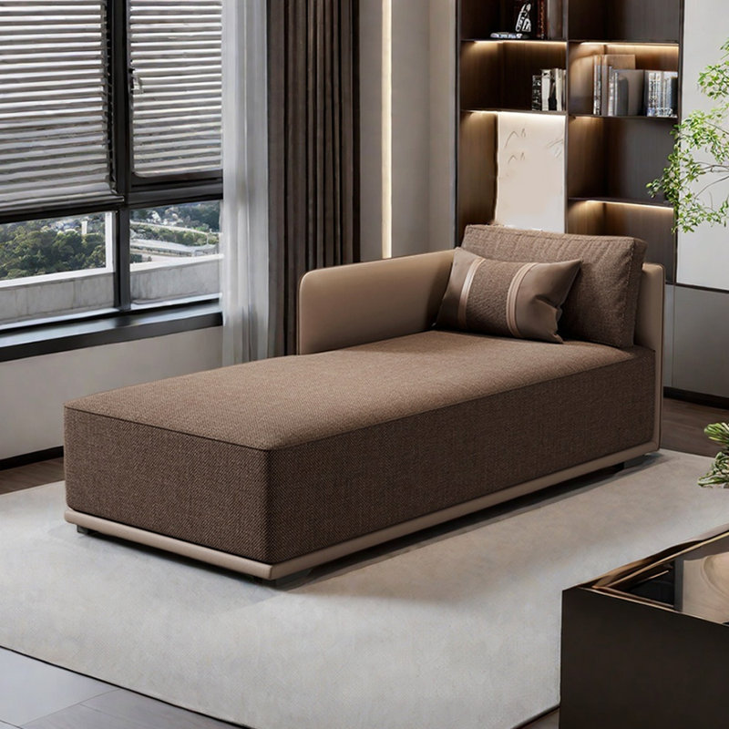 Chaises longues Modern, Orienté à droite, Café foncé