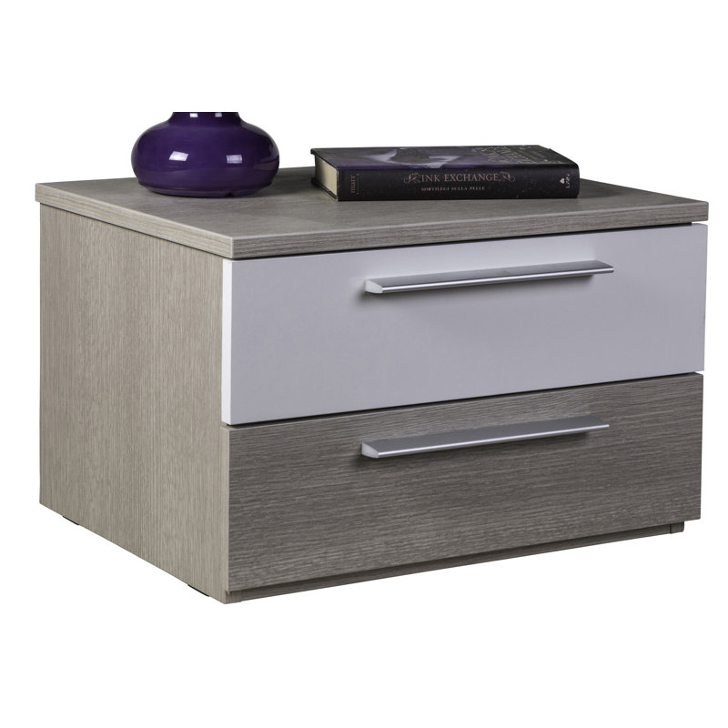 Meridia 50cm W Manufactured Wood Bedside Table