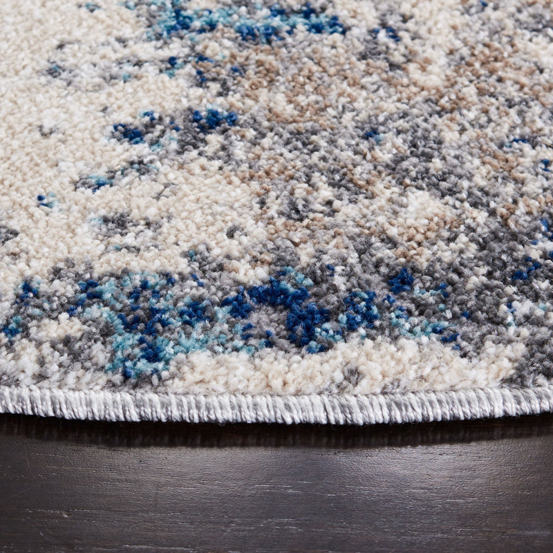 Mauriello Performance Abstract Rug, Round 6'7"