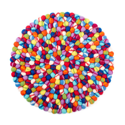 Felt Ball Indoor/Outdoor Seat Cushion by Dakota Fields