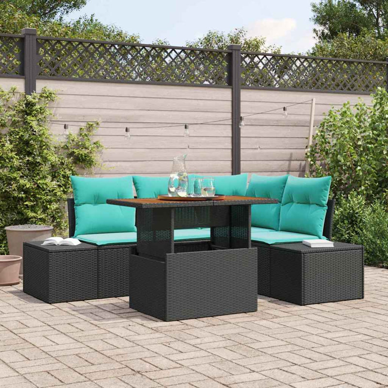 Ensemble de canapé de jardin avec rangement 5 pièces vidaXL