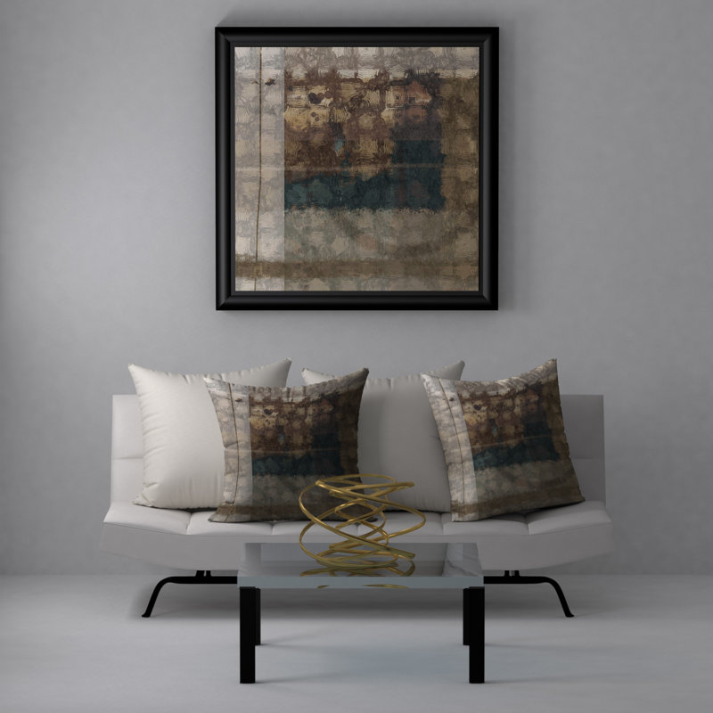 Housse de coussin décorative carrée riche supersonique, 18 po x 18 po