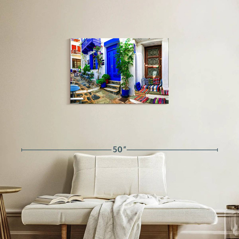 Nicci Quaint Greek Cafe, 20" H x 30" W