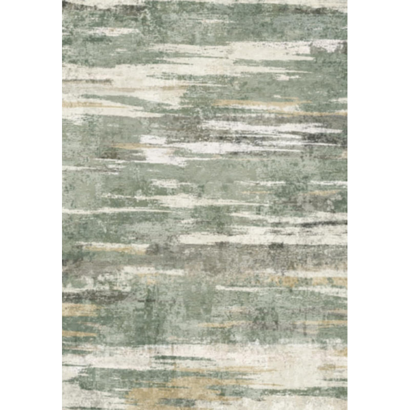 Wide Kitchen Rugs Washable - Modern Abstract Hallway Rug Ultra Soft Non Slip Carpet for Bedroom Kitchen Laundry Low Pile Home Decor Indoor Floor Mat for Entryway Bathroom Green