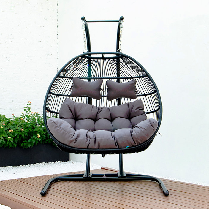FAUTEUIL DOUBLE PLIABLE PLIABLE AVEC COUSSIN