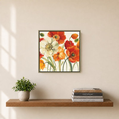 «Poppies Melody I» par Lisa Audit - impression sur toile