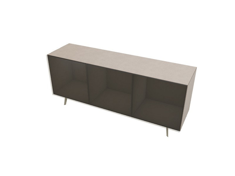Buffets en cristal, H 31,13 po x l 71,38 po x P 19,75 po, Perle beige / verre beige perle