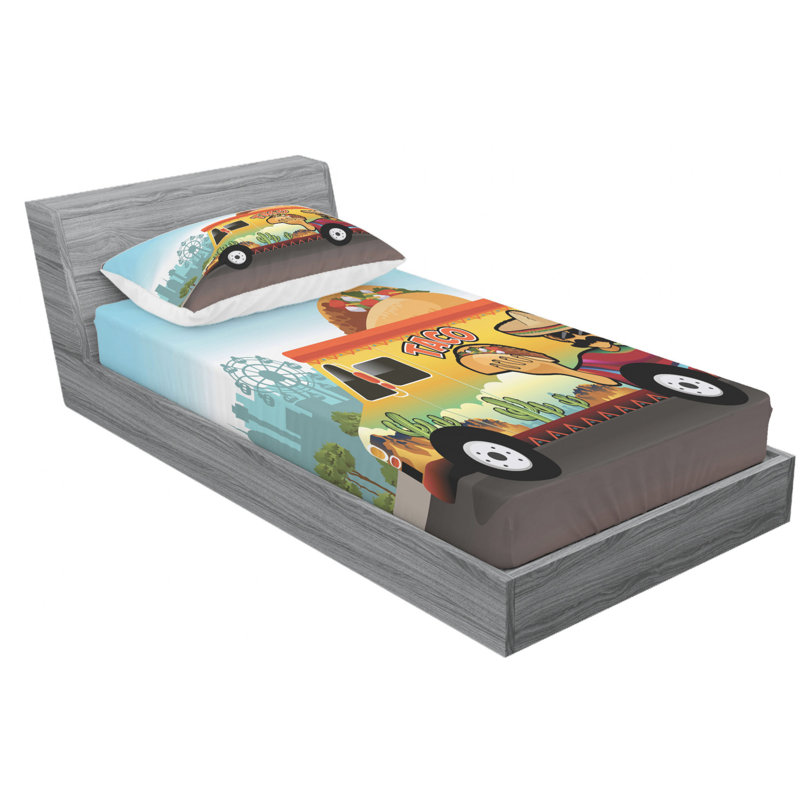 Microfiber Sheet Set, Twin Sheet Set + Fitted Sheet + 1 Pillowcase