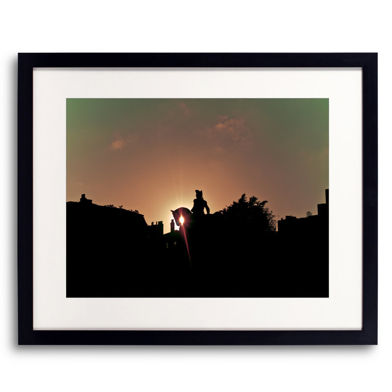 Threading The Light Print by Alan Scherer, Black Framed Paper, 16" H x 20" W