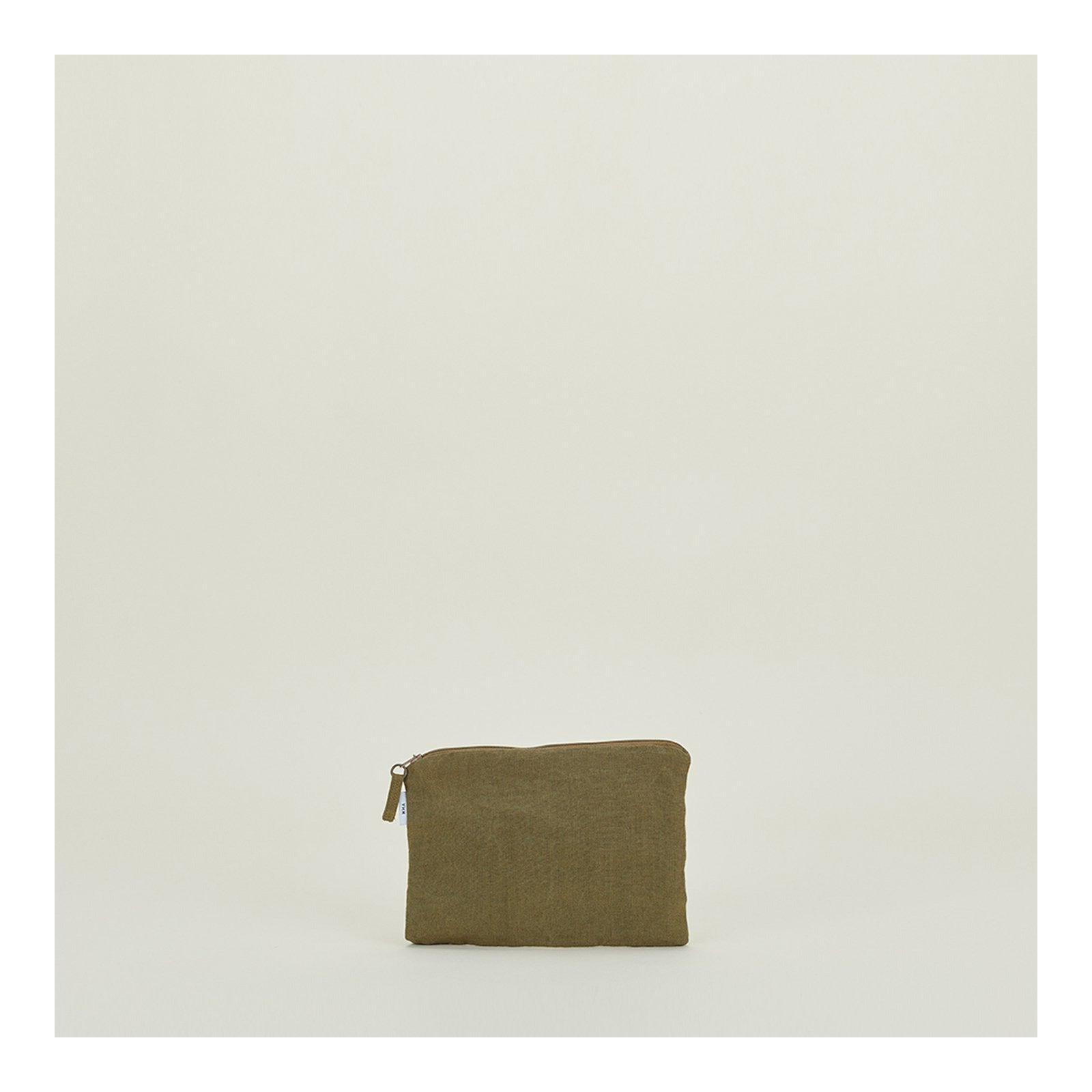  Linen/Cotton Makeup Organizer, Olive 