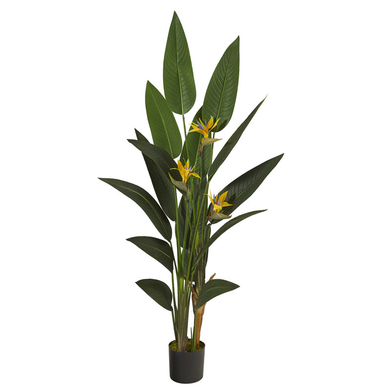72 " H Faux Plant in Plastic Pot Liner