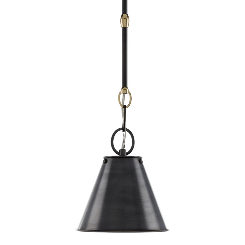 Altamont 1 - Light Pendant, Polished Nickel, 9" H x 8" W x 8" D