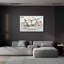 «Vintage Bicycle With Map B» par Jean Plout, art mural en verre acrylique-311552224