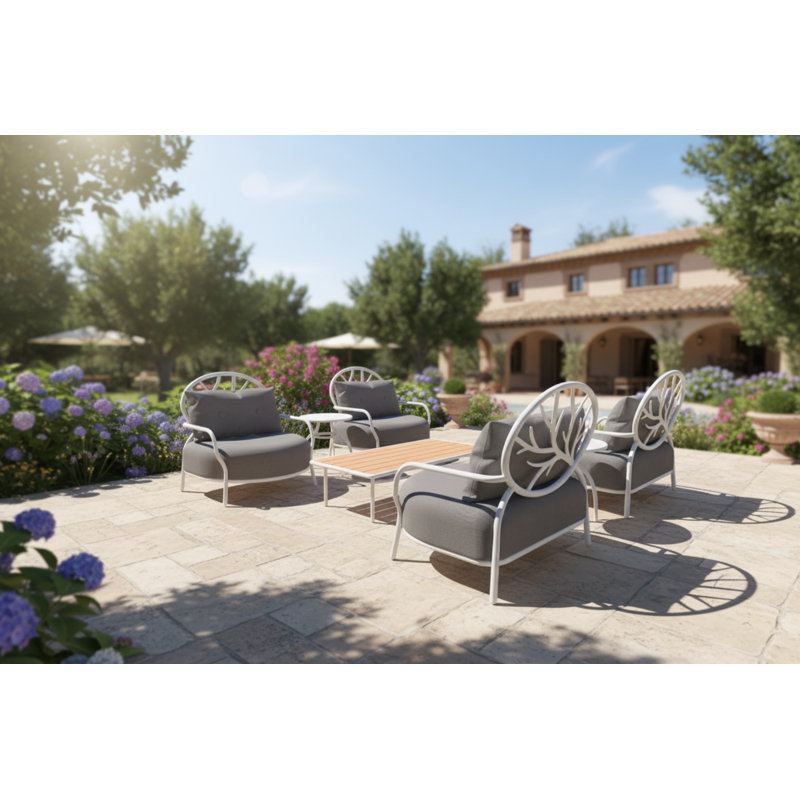 Chaise longue d'extérieur avec coussins Boom