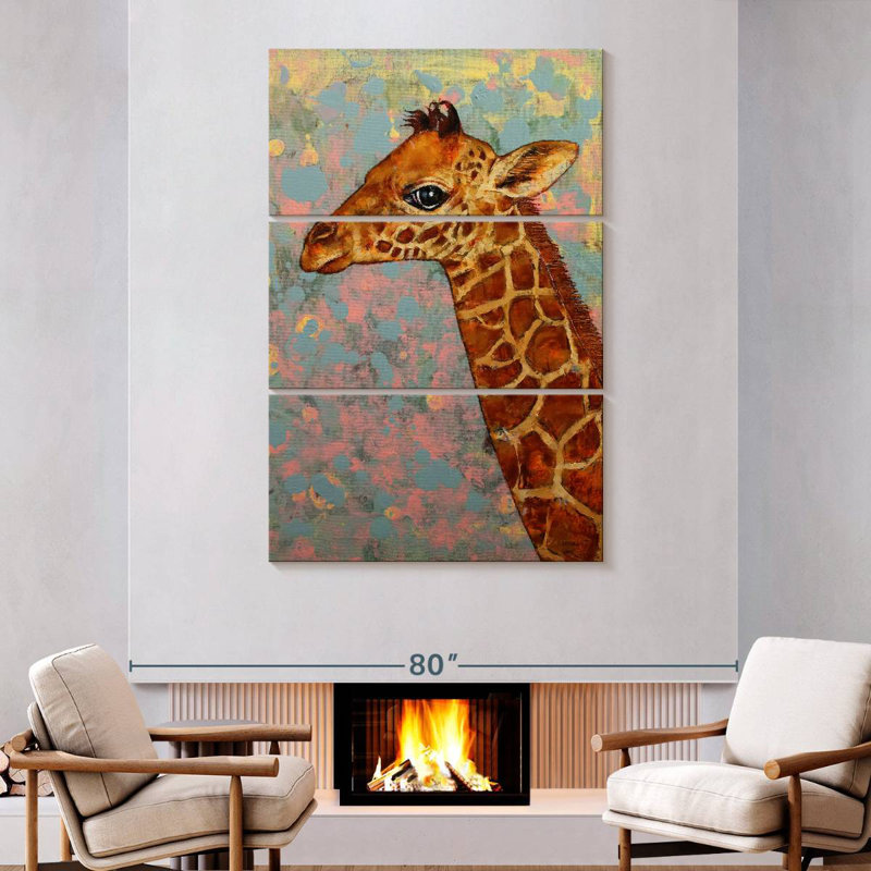 Bébé girafe Brampt, H 74 po x l 48 po