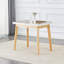 Plateau de table en pierre avec pieds en bois d'hévéa, bureau d'ordinateur pliable, bureau pliable, convient aux restaurants, salons, terrasses, cuisines-83752237