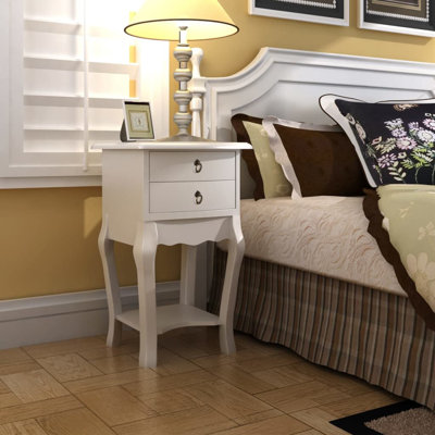 Sinead 30cm W Solid + Manufactured Wood Bedside Table