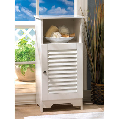 Nantucket Storage Cabinet | White Coastal Bathroom Chest