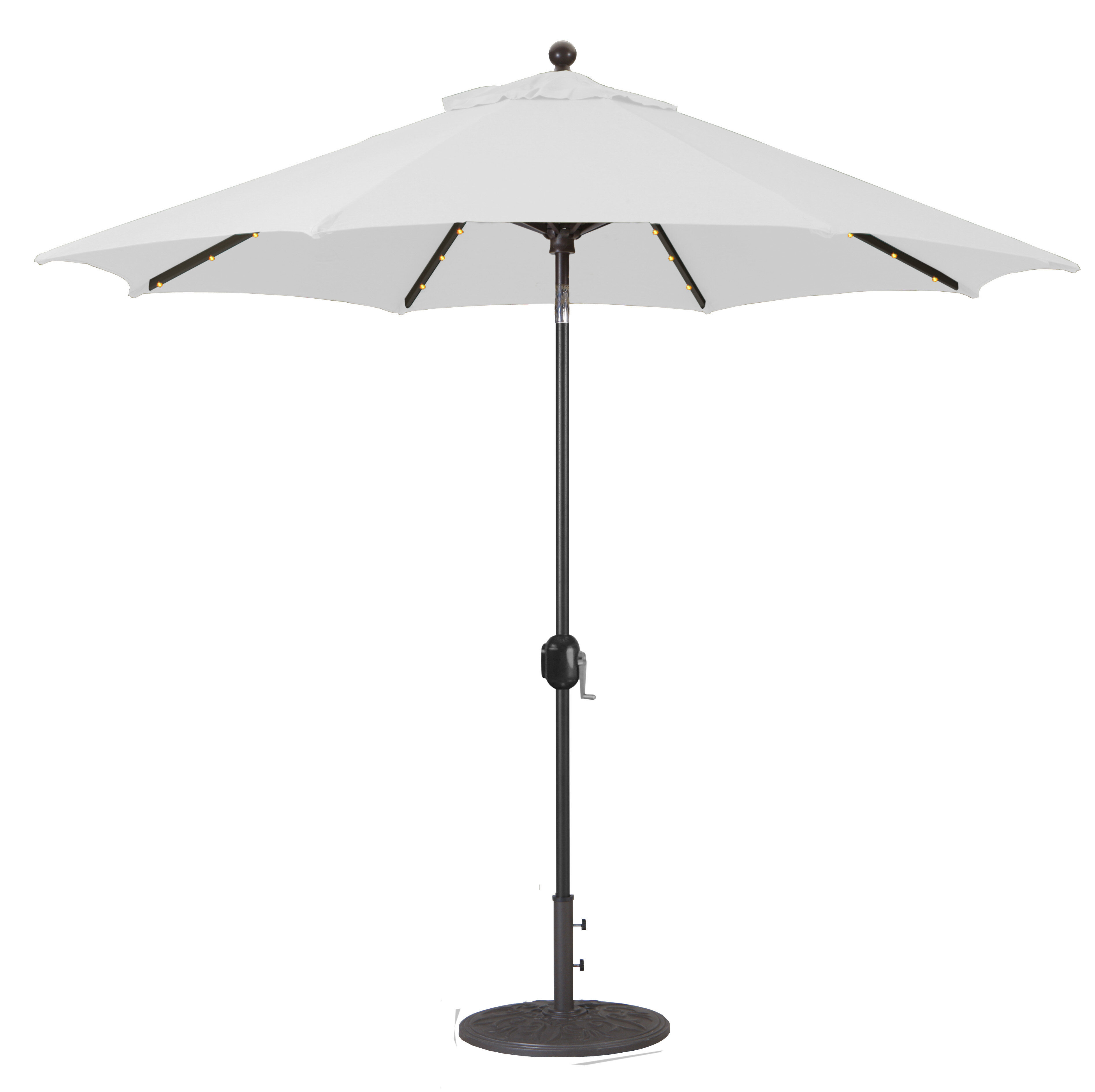 Arlmont & Co. Nadasha 108'' Lighted Market Sunbrella® Umbrella 