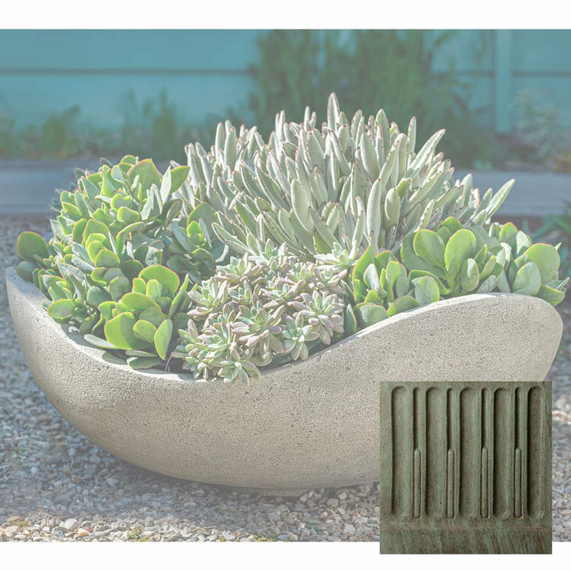 Pot de fleurs Wave, Cuivre bronze