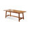Beige Color Rectangular Solid Wood Dining Table