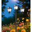 Upgraded 72" Triple-head Solar Lamp Post, Vintage Outdoor Led Street, Garden, Lawn Light For Patio & Pathway