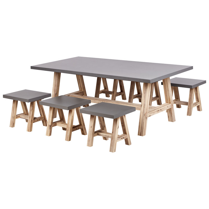 Benjamina 7 - Person Patio Dining Set with