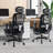Ergonomic Office Chair with Rotating Headrest & Adjustable Lumbar Support