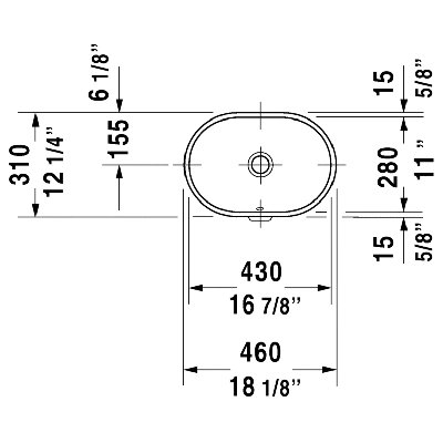 Foster Ceramic Oval Undermount Bathroom Sink with Overflow