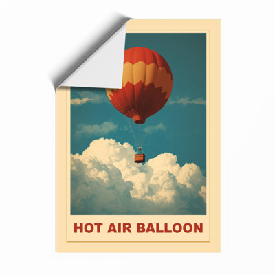 Hot Air Balloon Vintage - Framed Print