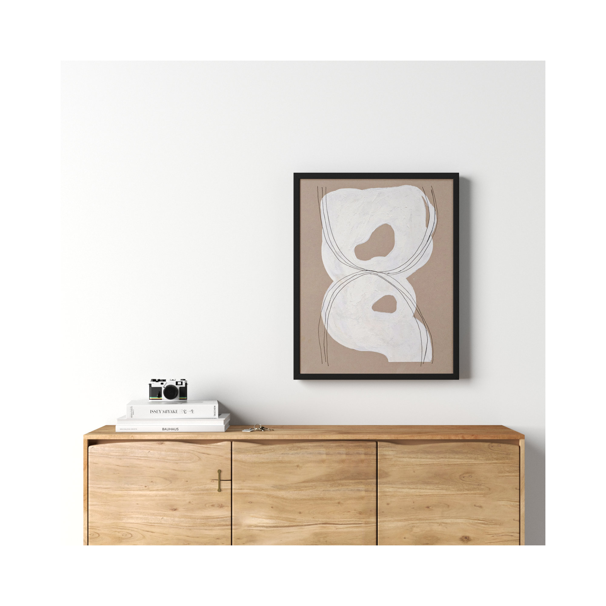 Free Form 1 by Andrea Stokes, 30" H x 24" W x 1.25" D, Black