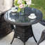 Ensemble bistro 3 pièces pour terrasse pour 2 personnes avec motif tissé-126660434-126660436