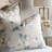 Baynes Cream/Gray Polyester Piece Sham