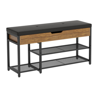 Afonso Faux Leather Upholstered Storage Bench