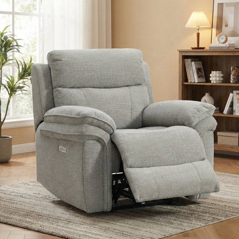 Coombs 106cm Wide Standard Recliner, Grey